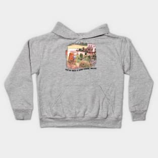 Laura Ingalls and Nellie Oleson Wheelchair scene Kids Hoodie